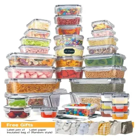 48Pcs BPA-Free Food Storage Set - 24 Airtight Containers & Lids with Labels for Pantry
48Pcs BPA-Free Food Storage Set - 24 Airtight Containers & Lid