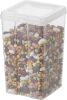 Food Storage Containers with Flip-Top Lid, 2.7 Qt - 6 Pack, Clear Stackable Food Containers for Kitchen & Pantry Organization, BPA-Free