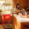 16Oz Commercial Popcorn Machine With Cart and 16 Oz Kettle , Movie Theater Popcorn Machine