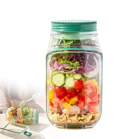 Portable Salad Container With Side Opening for Office/Travel