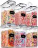 Large Dry Food Storage Containers with Lids, 6PCS Airtight Cereal Containers Storage Set