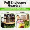 2 Set Magnetic Shelf for Refrigerator with Wood Lid, Fruit Potato & Onion Storage Bins, Pantry Organizers & Storage
