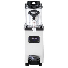 Commercial Slushy Machine, 6L/1.6 Gallons 25 Cups Single-Bowl, 300W 110V, Stainless Steel Margarita Smoothie Frozen Drink Maker