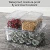 Clear Storage Bins With Lids,5 Packs Food Storage Organizer,Cabinet Storage Basket for Clothing, Towels, Cosmetics, Kitchen Storage Containers