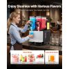Slushie Machine, 6L/1.6Gal x 2 Tank Commercial Slushy Maker, Frozen Drink Maker with Self-Cleaning