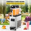 Commercial Slushy Machine, 6L/1.6 Gallons 25 Cups Single-Bowl, 300W 110V, Stainless Steel Margarita Smoothie Frozen Drink Maker