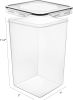 Extra Large 7qt / 6.5L/220oz Tall Food Storage Containers, WIDE DEEP, 4-Piece Plastic Airtight Kitchen Pantry Storage Containers for Flour, Sugar