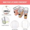 Large Dry Food Storage Containers with Lids, 6PCS Airtight Cereal Containers Storage Set