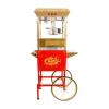 16Oz Commercial Popcorn Machine With Cart and 16 Oz Kettle , Movie Theater Popcorn Machine
