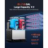 Slushie Machine, 6L/1.6Gal x 2 Tank Commercial Slushy Maker, Frozen Drink Maker with Self-Cleaning