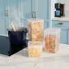Food Storage Containers with Flip-Top Lid, 8 Pack Combo Set, Clear Stackable Food Containers for Kitchen & Pantry Organization, BPA-Free