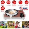 3500W Electric Single Ceramic Stove Electric Cooktop Hot Plate Infrared Countertop Burner With 12 Power & Temperature Levels 0-3H Timer Portable Handl