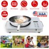 3500W Electric Single Ceramic Stove Electric Cooktop Hot Plate Infrared Countertop Burner With 12 Power & Temperature Levels 0-3H Timer Portable Handl