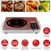 3500W Electric Single Ceramic Stove Electric Cooktop Hot Plate Infrared Countertop Burner With 12 Power & Temperature Levels 0-3H Timer Portable Handl