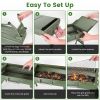 Foldable Charcoal Grill Portable Bbq Grill With Storage Shelf, Carry Handle, Air Vent Design, Chrome-Plated Grill Grate, 10 Skewers, Outdoor Barbecue