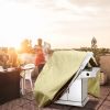 210D Waterproof Outdoor Bbq Grill Cover Windproof Dustproof Patio Gas Grill Oven Protector Oxford Cloth Garden