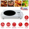 3500W Electric Single Ceramic Stove Electric Cooktop Hot Plate Infrared Countertop Burner With 12 Power & Temperature Levels 0-3H Timer Portable Handl