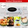 3500W Electric Single Ceramic Stove Electric Cooktop Hot Plate Infrared Countertop Burner With 12 Power & Temperature Levels 0-3H Timer Portable Handl